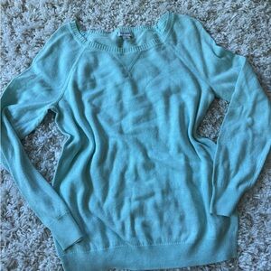 Old Navy Light Green blue Knit fall sweater, super cozy and soft long Top